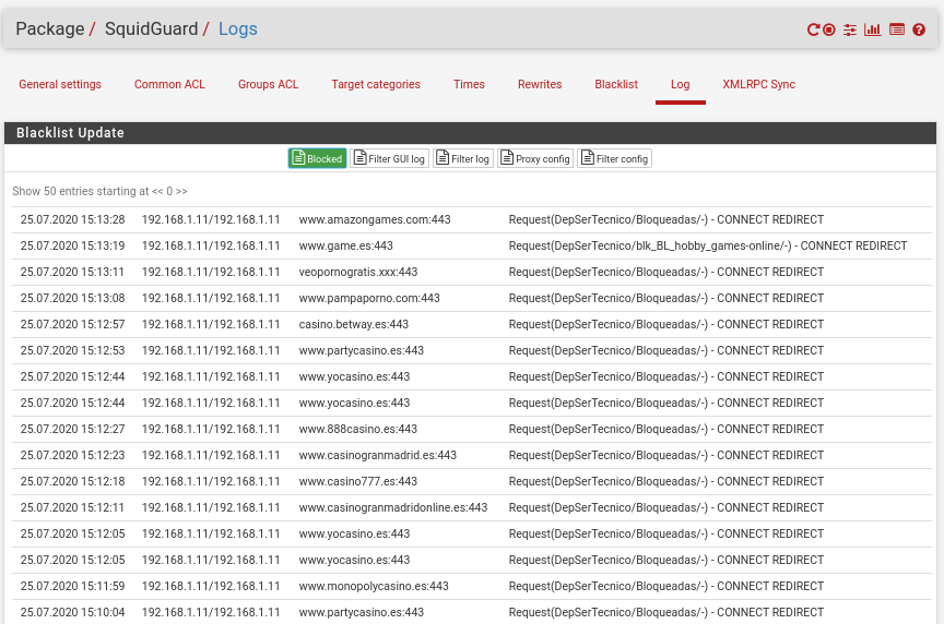 Система фильтрации интернет траффика на основе squidGuard + Apache + Squid + Berkeley DB (Стр.3)