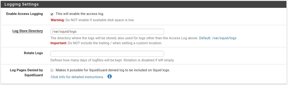 squid configuracion reportes