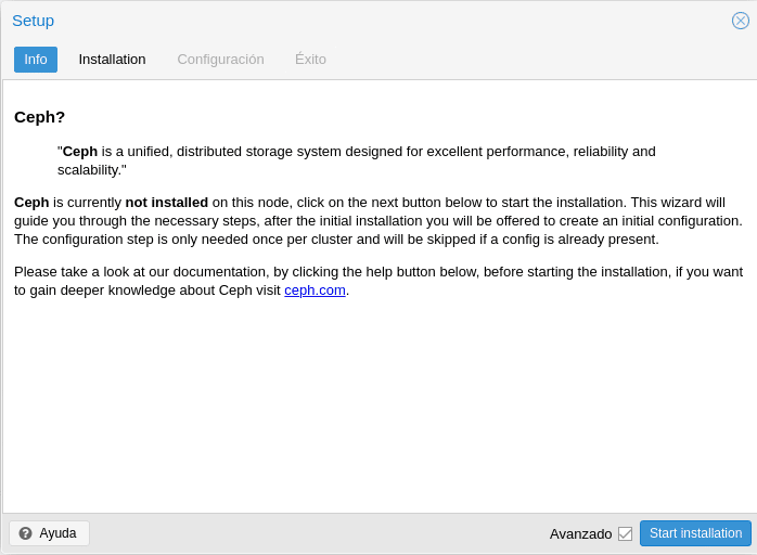 proxmox ceph setup