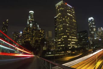 ciudad con efecto velocidad