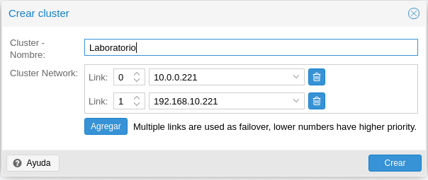 proxmox cluster data