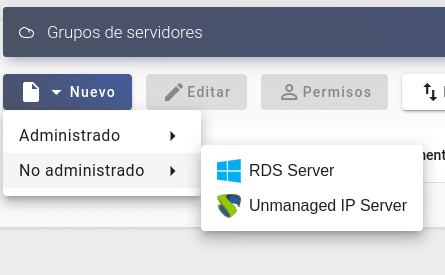 uds grupo de servidores