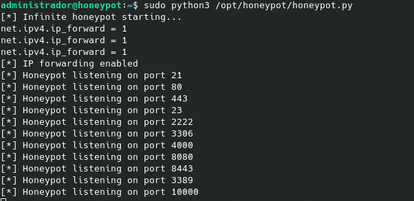 start honeypot